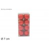 BOX 16 PALLE 7 CM LUCIDE ROSSO