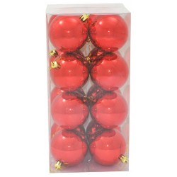 BOX 16 PALLE 7 CM LUCIDE ROSSO