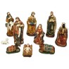 NATIVITA SET 10 PZ 15cm COLORI CHIARI