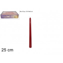 CANDELA ROSSA 25CM PER CANDELABRO