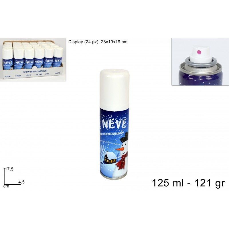 BOMBOLETTA NEVE DECORAZIONE FINESTRE 125ML