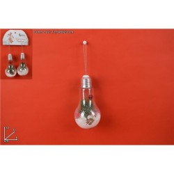 LAMPADINE SET 2PZ CON NEVE BACCHE E RAMI