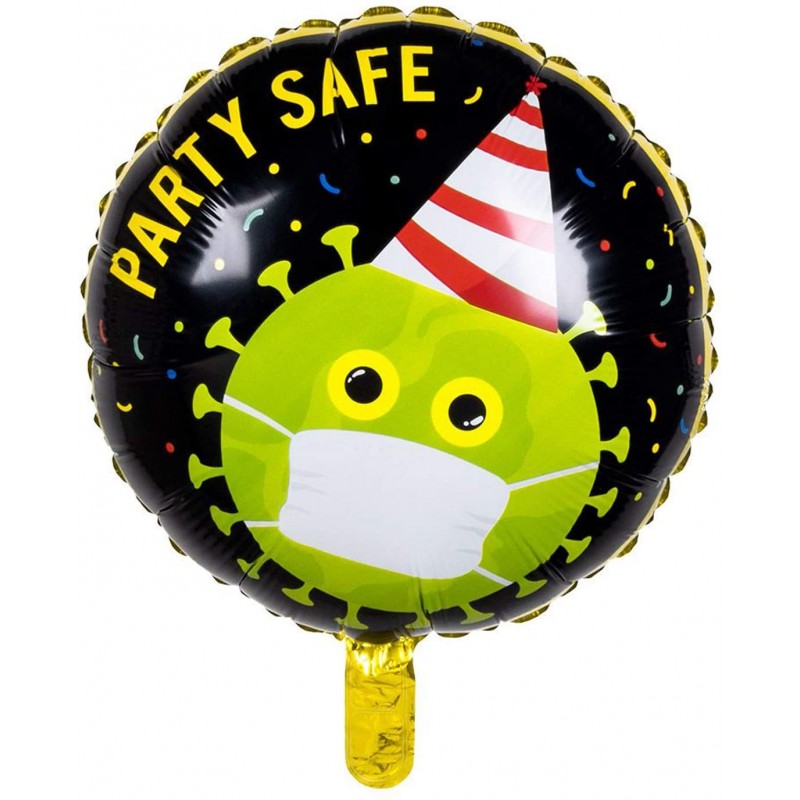 Pallone foil 18" - 45 cm Virus Free Party 1 pz, 544626