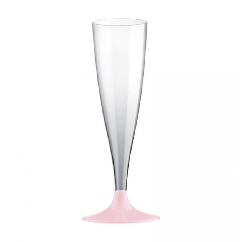 6 pz cheers flute, gambo rosa pastello, 5997-100
