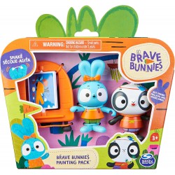 Brave Bunnies - Set 2 Personaggi Coniglietto e Amico, 6063773