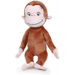 Famosa Softies - Curious George Abominable Movie Dreamworks Carattere Peluche, 25 cm, Colore Multicolore, 760018212