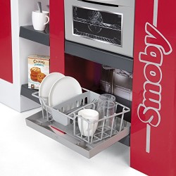 SMOBY - Cucina Studio XXL Bubble, inclusi frigorifero, forno, lavastoviglie, macchina del caffè, con 38 accessori, simula l effe