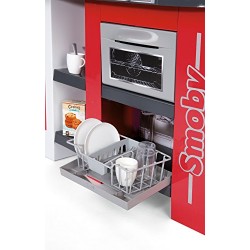 SMOBY - Cucina Studio XXL Bubble, inclusi frigorifero, forno, lavastoviglie, macchina del caffè, con 38 accessori, simula l effe