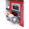 SMOBY - Cucina Studio XXL Bubble, inclusi frigorifero, forno, lavastoviglie, macchina del caffè, con 38 accessori, simula l effe