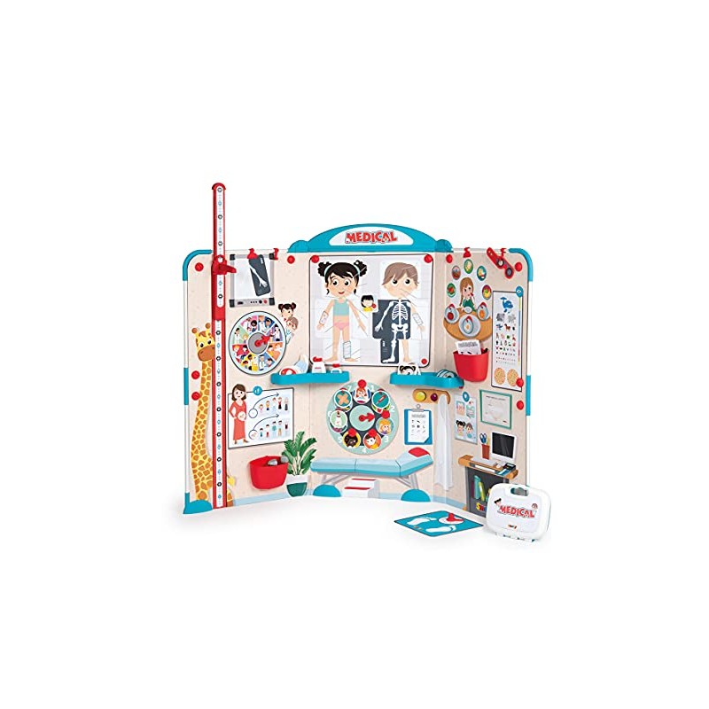 Smoby - Prassi di Gioco Pieghevole età prescolare, 135 x 41 x 120 cm, per Bambini dai 3 Anni in su, Multicolore, 340206