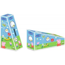 Smoby - Monopattino Tre Ruote Peppa Pig, Età + 3 Anni, Ruote Traslucide Silenziose, Pedana Antiscivolo, 7600750148