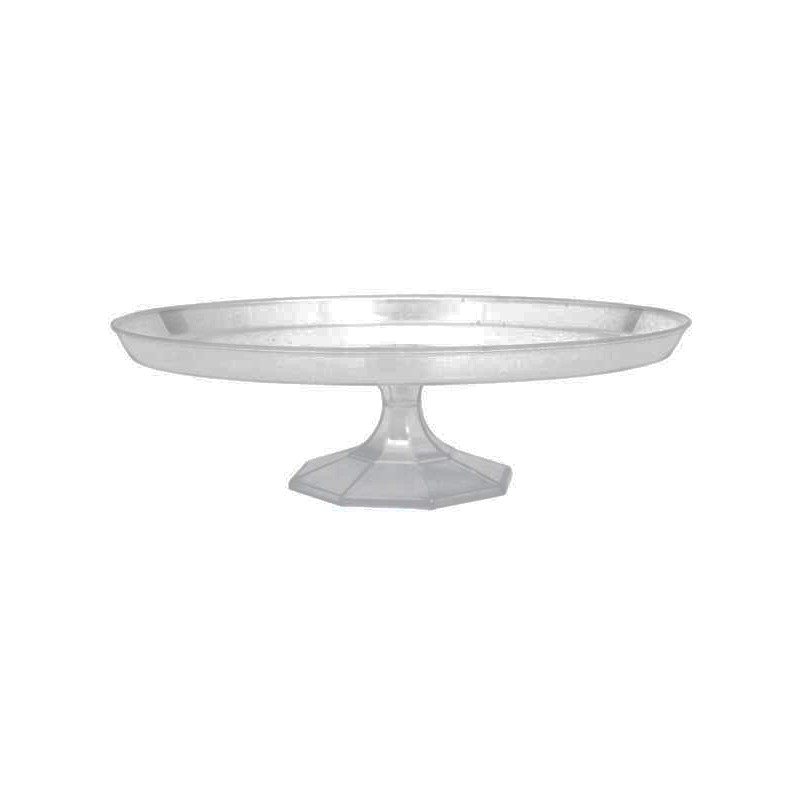 Alzata Torte in plastica trasparente Ø 30 cm, 1 pz, 7AM438196-86