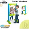 Famosa - FEBER Art & Fun Board, Lavagna Trasparente per Bambini per Dipingere e Giocare, 800013532