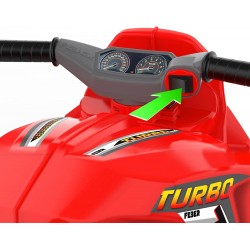 Famosa - FEBER- Motofeber Turbo Hybrid 6V Ride on, Multicolore, Taglia Unica, 800013781