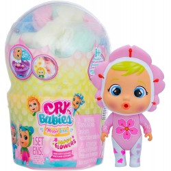 Imc Toys - CRY BABIES MAGIC TEARS Happy Flowers, Mini Bambola Sorpresa Cry Babies con 9 Accessori, 86227IME