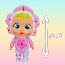 Imc Toys - CRY BABIES MAGIC TEARS Happy Flowers, Mini Bambola Sorpresa Cry Babies con 9 Accessori, 86227IME