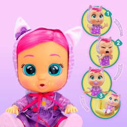 Imc Toys - CRY BABIES Dressy Katie | Bambola interattiva che Piange lacrime vere con Capelli da acconciare, Vestiti da indossare