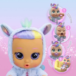 Imc Toys - CRY BABIES Dressy Fantasy Jenna, Bambola Interattiva che Piange Lacrime Vere con Capelli da Acconciare, 88429IM