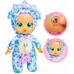 Imc Toys - Cry Babies Tiny Cuddles Dino Azzurra, 88634IM