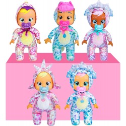 Imc Toys - Cry Babies Tiny Cuddles Dino Rosa, 88641IM