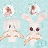 Imc Toys - PEEKAPETS Coniglietto Bianco, Divertente, Dolce e Soffice Peluche che Muove le Orecchie e fa Cucú se gli Schiacci il 
