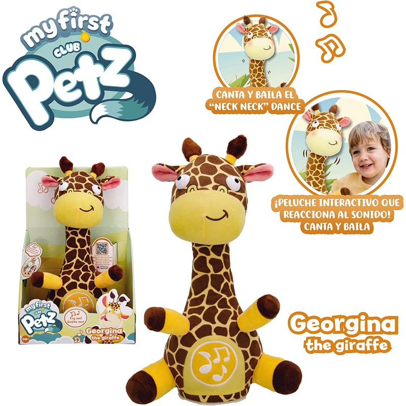 Carta da Parati Giraffa Cartoon-Divertente Giraffe-Vector