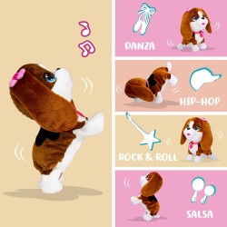 Imc Toys - CLUB PETZ Susy, Divertente e Morbido Cagnolino di Peluche che Canta, Balla e Risponde a +20 Comandi Vocali - 907317IM