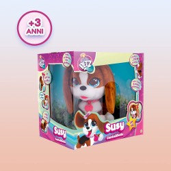 Imc Toys - CLUB PETZ Susy, Divertente e Morbido Cagnolino di Peluche che Canta, Balla e Risponde a +20 Comandi Vocali - 907317IM