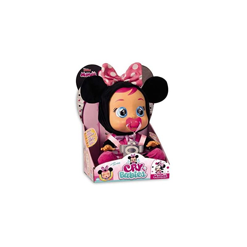 IMC Toys Bebes Llorónes- Bambola Che Piange, dai 18 Mesi Minnie sin Talla Multicolore
