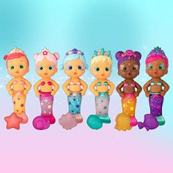 Bloopies Mermaids Sirenetta Sweety, Bambola amici del Bagnetto, Coda da Sirena Cambia di Colore, Giocattolo da Bagno per Bambina