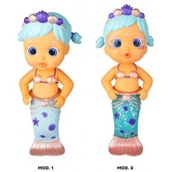 Bloopies Mermaids Sirenetta Lovely, Bambola amici del Bagnetto, Coda da Sirena Cambia di Colore, Giocattolo da Bagno per Bambini