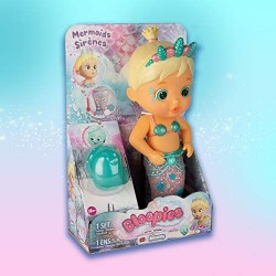 Bloopies Mermaids Sirenetta Flowy, Bambola amici del Bagnetto, Coda da Sirena Cambia di Colore, Giocattolo da Bagno per Bambina 