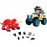 Famosa - ACTION HEROES Dino Adventure Quad, Quad con personaggio, dinosauro triceratopo e accessori, ACN01010