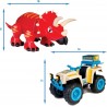 Famosa - ACTION HEROES Dino Adventure Quad, Quad con personaggio, dinosauro triceratopo e accessori, ACN01010