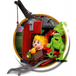 Famosa - ACTION HEROES Dino Camp AtaX, Campo scientifico, con trappole, dinosauri e personaggio, ACN02010