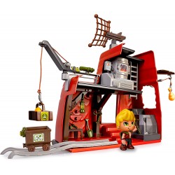 Famosa - ACTION HEROES Dino Camp AtaX, Campo scientifico, con trappole, dinosauri e personaggio, ACN02010