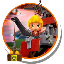 Famosa - ACTION HEROES Dino Camp AtaX, Campo scientifico, con trappole, dinosauri e personaggio, ACN02010