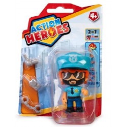 Famosa - Action Heroes: Figure Singolo Poliziotto, ACN09000-36008