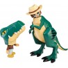 Famosa - ACTION HEROES Dino Explorer 4 X 4, Jeep con ruote larghe, personaggio e dinosauro T-REX, ACN10010