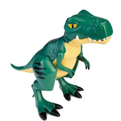 Famosa - ACTION HEROES Dino Explorer 4 X 4, Jeep con ruote larghe, personaggio e dinosauro T-REX, ACN10010