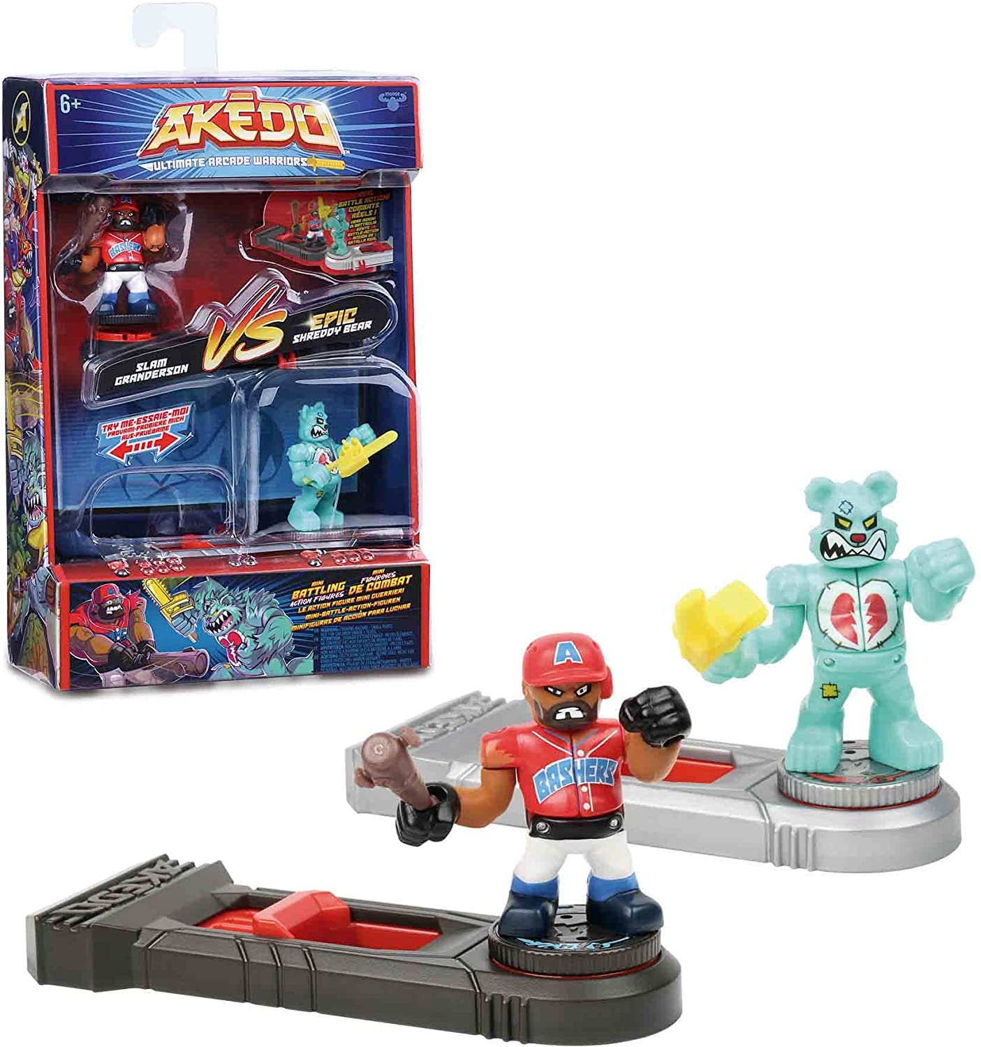 AKEDO - Versus Pack, figure di Arcade, con due bambole e 2 controlli per  maneggiarli e giocare a casa, 4 confezioni diverse da c