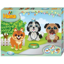 Hama - Set di Perline, Multicolore, Box figure cagnolino, Taglia unica, AMA3156