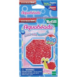 Aquabeads - Jewel Beads Red, perle 600 - AQU32668