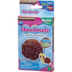 Aquabeads - Jewel Beads Brown, Perle 600 - AQU32738