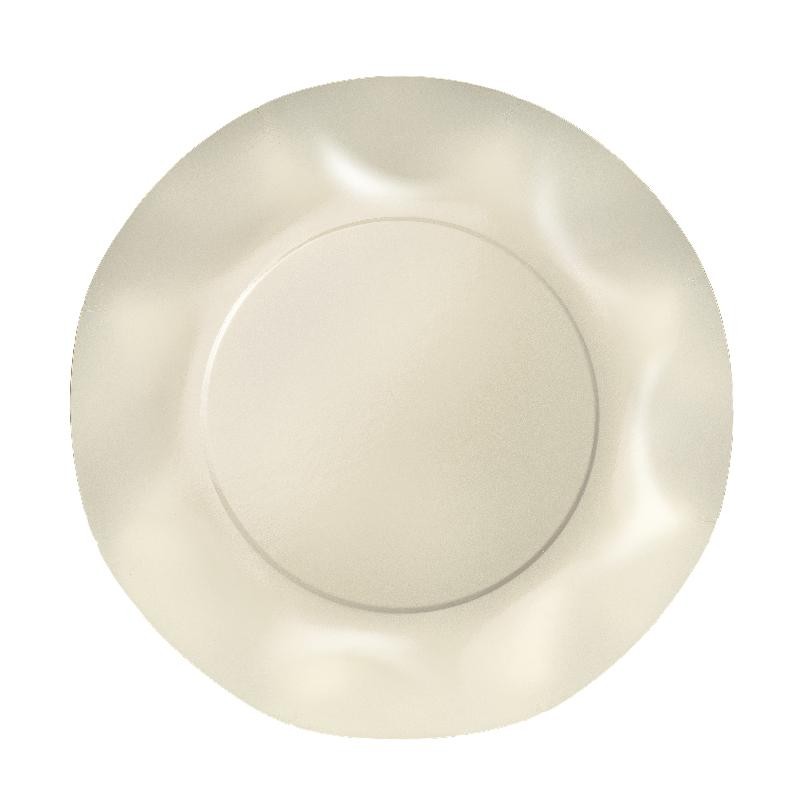 Piatti Piani plastificati per alimenti Twenty - Avorio - 10 pz - Ø cm 26, AVORIOCH1T