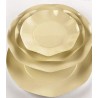 Piatti Piani plastificati per alimenti Twenty - Avorio - 10 pz - Ø cm 26, AVORIOCH1T