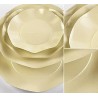 Piatti Fondi plastificati per alimenti Twenty - Avorio - 10 pz - Ø cm 24, AVORIOCH2T