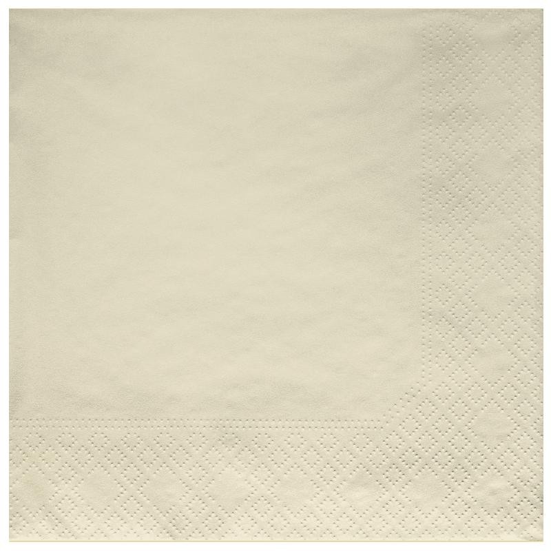 Tovaglioli 3 veli – cm 33 x 33 - Avorio - 20 pz, AVORIOCH92