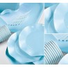 Piatti Fondi plastificati per alimenti Twenty - Azzurro - 10 pz - Ø cm 24, AZZURRO2T