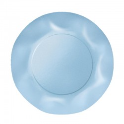Piatti Grandi plastificati per alimenti Twenty - Azzurro - 10 pz - Ø cm 29,5, AZZURRO5T